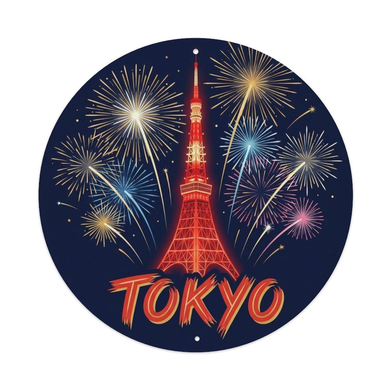 Vintage Travel Tokyo Japan Passion Vintage Metal Tin Sign Plaque Wall Decor for Cafe, Club Bar, Office, Garden Metal Poster 8x8Inch