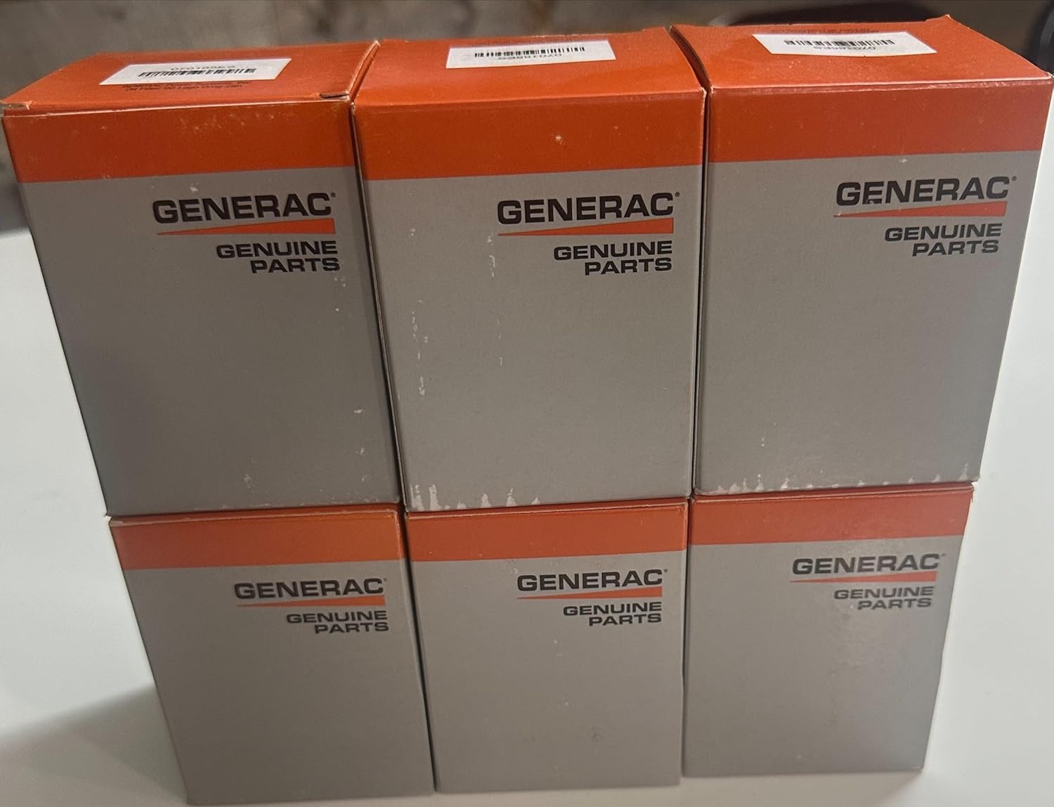 6 pack of 070185ES Oil Filters for Air-Cooled and Portable Generators Compatible With Generac 070185E