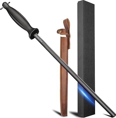 Acero eficiente de los sacapuntas de cuchillo de Rod que afila de acero de 12 pulgadas para los cuchillos de cocina alta dureza, afilando Rod con la