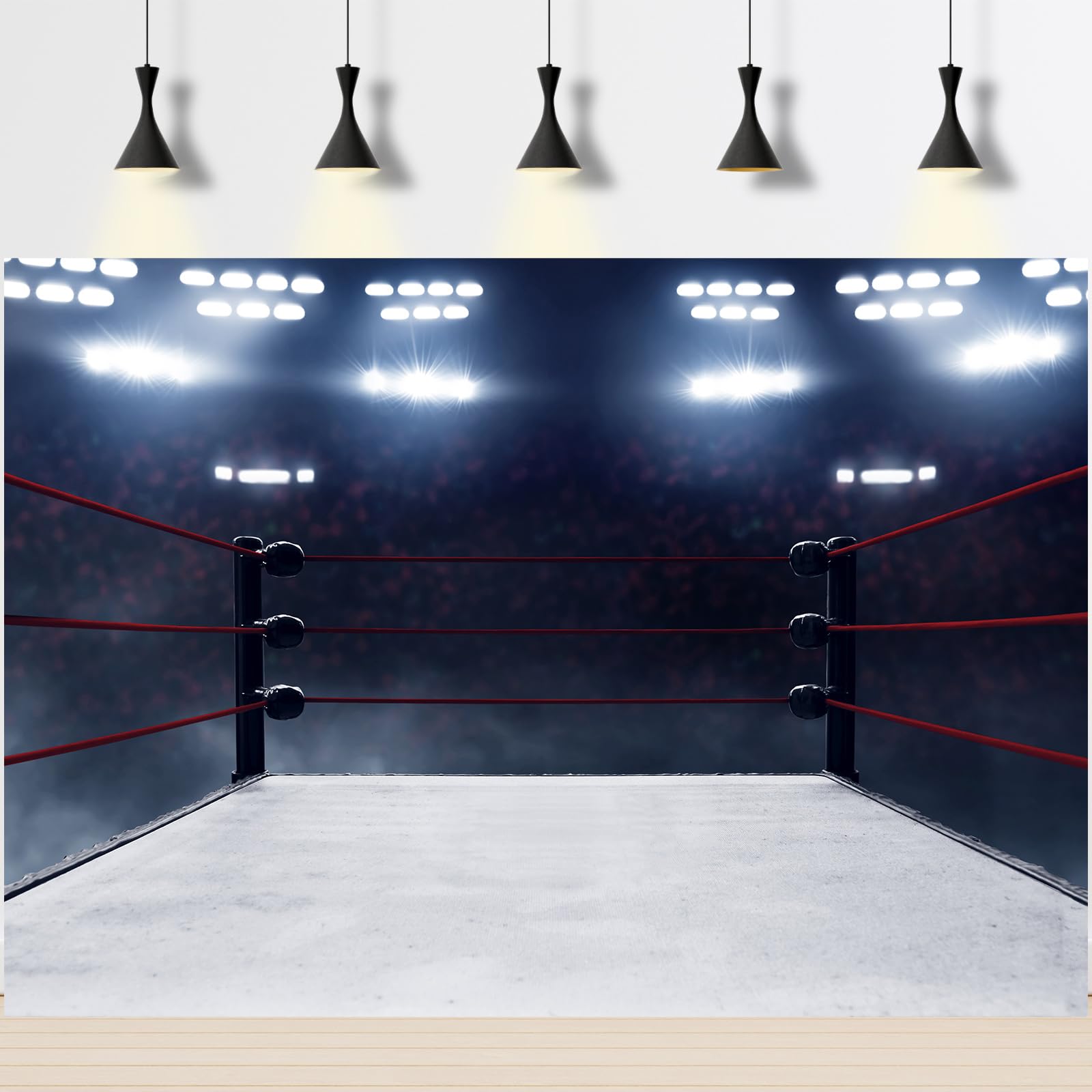 YZT068 Boxring-Fotohintergrund – 3 X 2,4 M, Vinyl, Für Mottoparty, Sportfotos, Studio & Dekoration