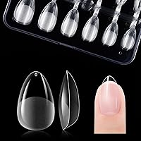 Vista 25 de Gelike EC Kit de 240 Puntas de Uñas de Gel Suave - Extensiones de Uñas Completas con Cobertura Transparente - Puntas de Uñas Postizas de Gel