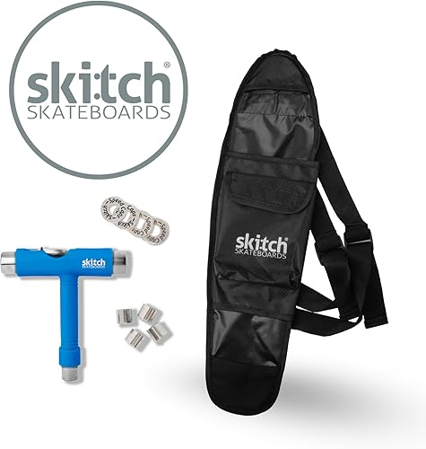 Miniatura 4 de SKITCH Juego completo de regalo de monopatín para todas las edades con mini tabla de crucero de 22 pulgadas  mochila de monopatín  herramienta de