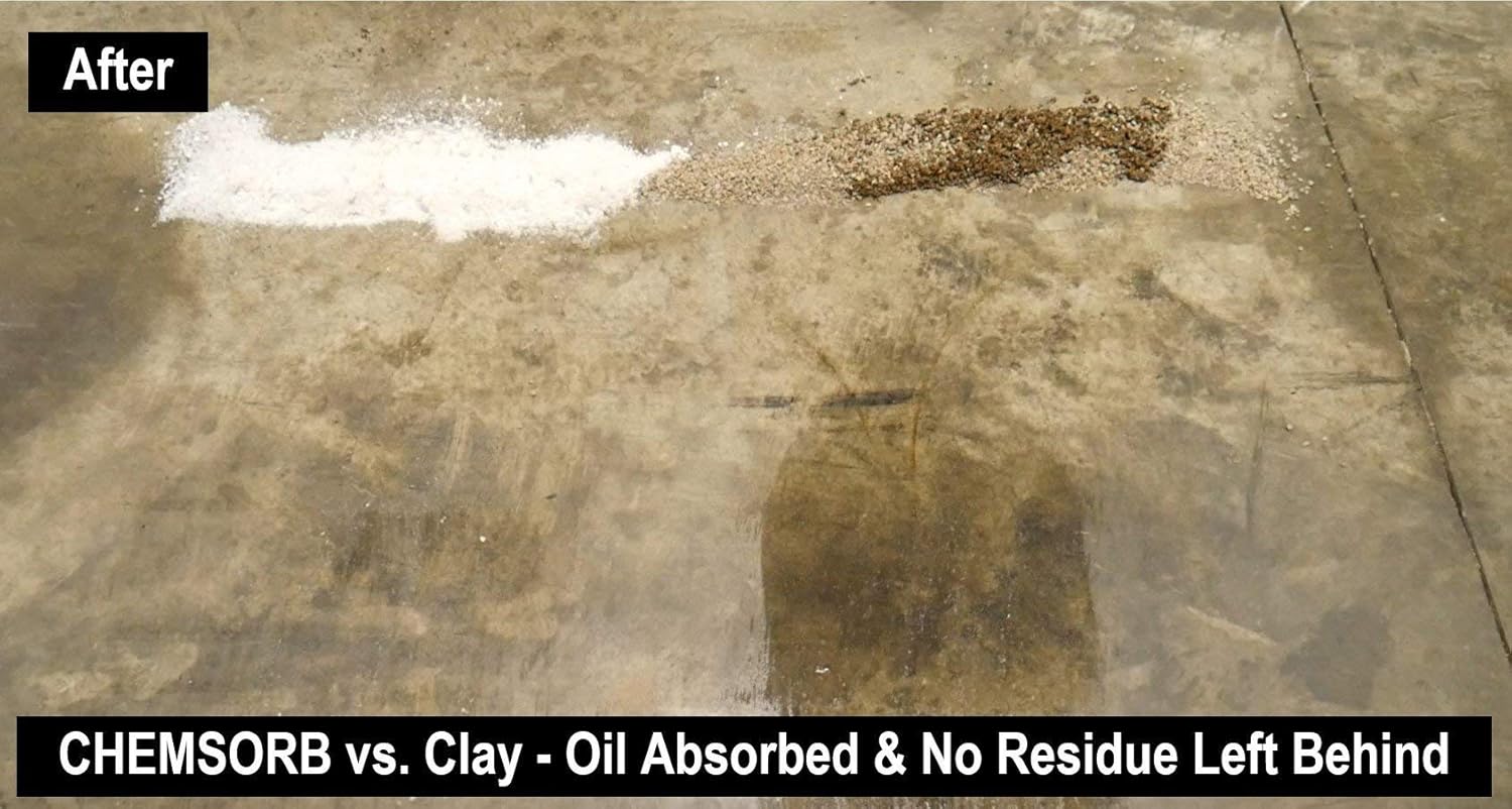 Chemsorb GA - General Absorbent - 5 Gal. Bag, SP30GA-L5B, Universal Absorbent, Light Weight Spill Response. Silica Free, Absorb: Oil, Grease, Chemicals, Solvents, Diesel Fuel, White: Tools & Home Improvement