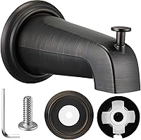 Dreyoo Oil Rubbed Bronze Slip-On Diverter Tub Spout for Kohler GP85556-CP - Fits 1/2" Copper Pipe w/ Gasket & Ring