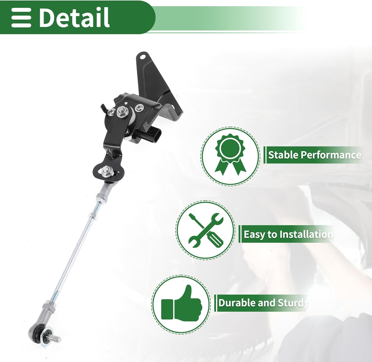 Motoforti Air Suspension Ride Height Level Sensor, Headlight Level Sensor, for Lexus IS250 2009-2015 No.8940630140 Front Left