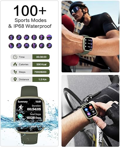 Miniatura 4 de Relojes inteligentes para hombresmujeres, llamada Bluetooth de 1.75 pulgadas, reloj inteligente de voz AI, monitor de frecuencia cardíaca 247,