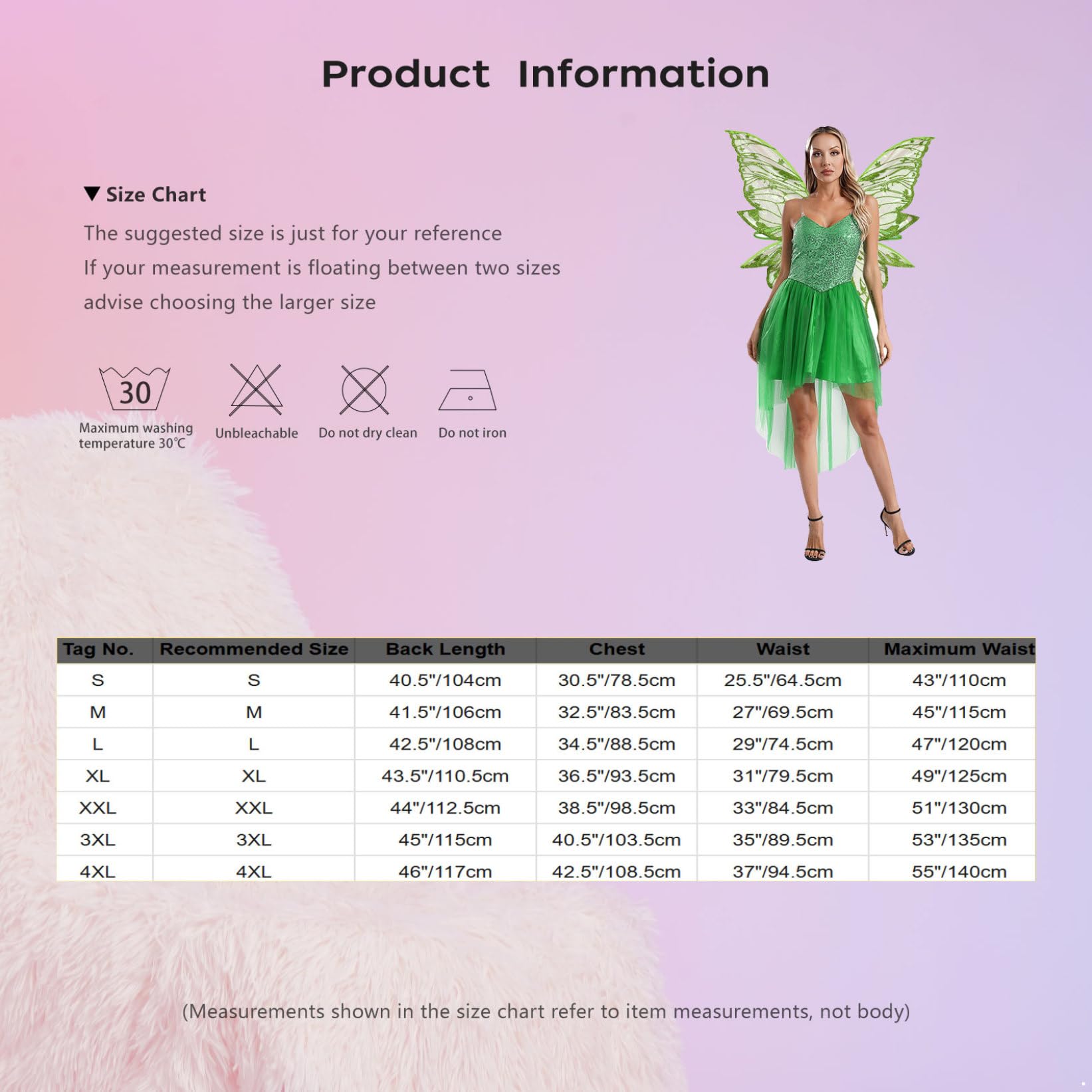 Mufeng Femme Tulle Robe Déguisement Fée Clochette Costume Fée Princesse Jeu de Rôle Mascarade Carnaval Noël Halloween
