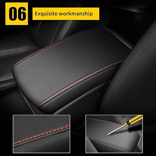 Vista 14 de AOMSAZTO Funda de consola central Honda Civic 2013 2012 para Honda Civic 2014, accesorios interiores para Honda Civic 2015, color beige