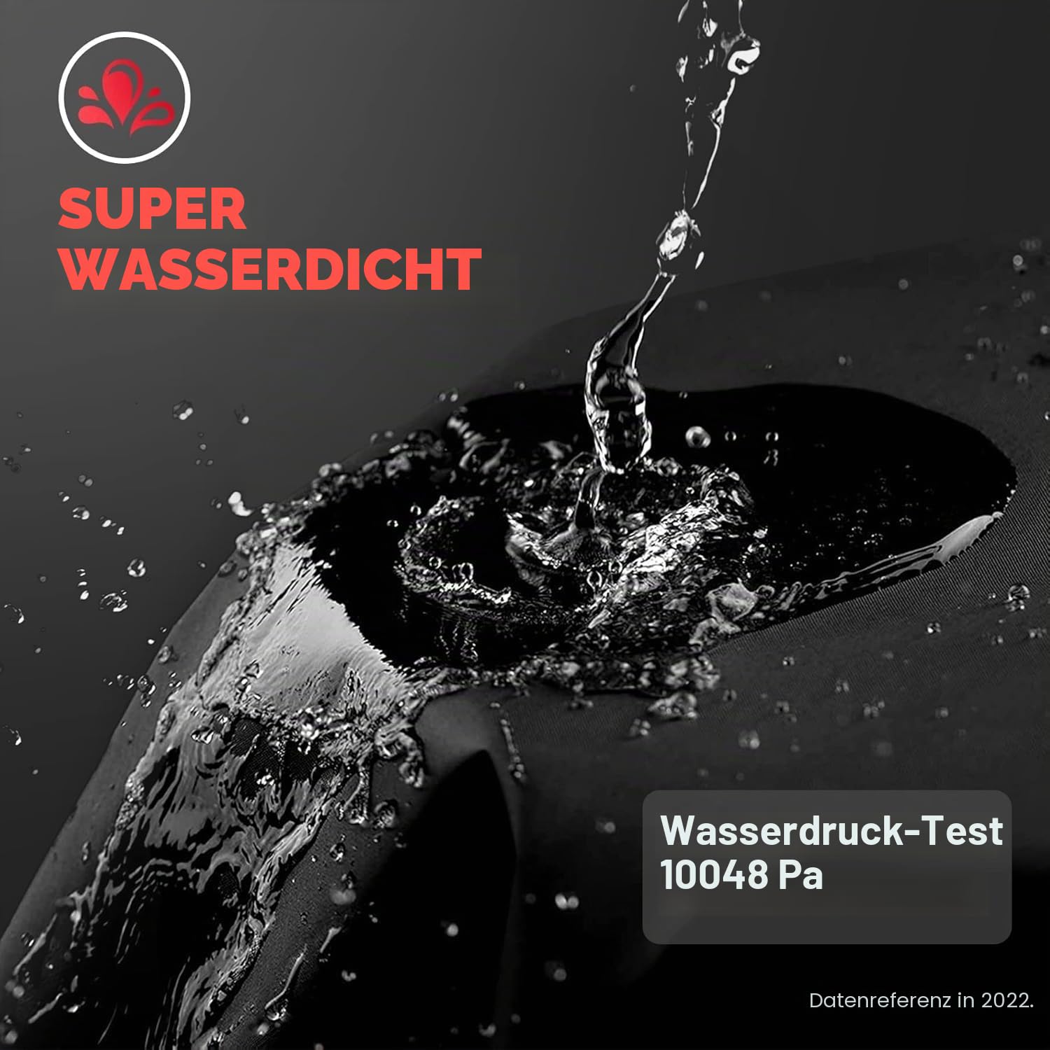 Zettum Aufklappbare TV Abdeckung für 55-58 Zoll Fernseher – Wasserdicht & Heavy Duty Bildschirmschutz Abdeckhaube, 600D PU Oxford mit Reißverschluss und Klappfunktion TV Cover Outdoor