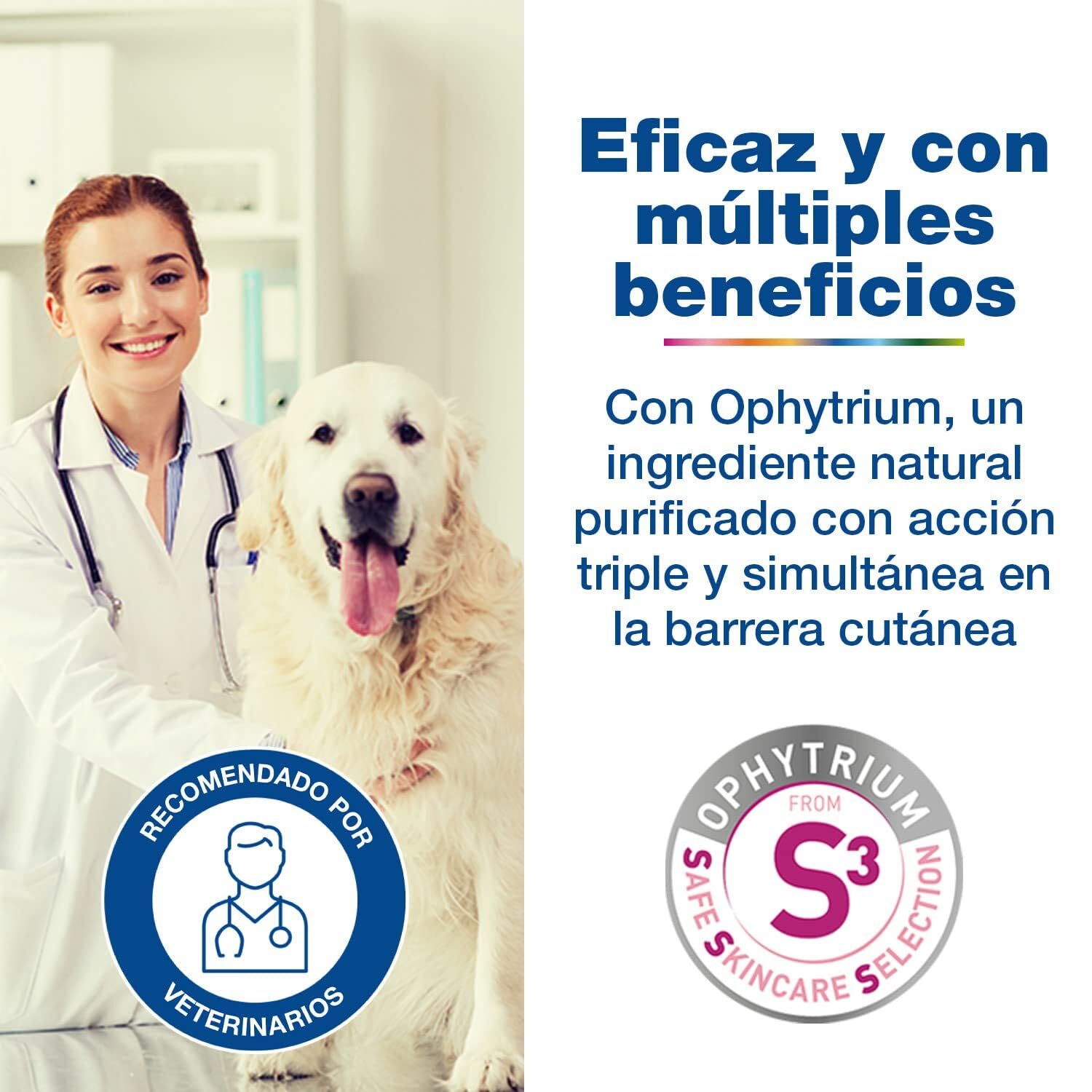 DOUXO S3 Calm Mousse para perros y gatos - Higiene de pieles sensibles - Alivia y protege - Fragancia hipoalergénica - 150ml