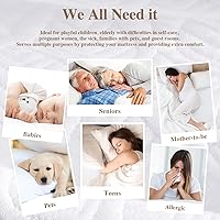 Vista 9 de Protector de Colchón California King, Funda de Colchón Impermeable Lavable de Rayón, Cubierta de Colchón Transpirable Silenciosa, Protector de Cama