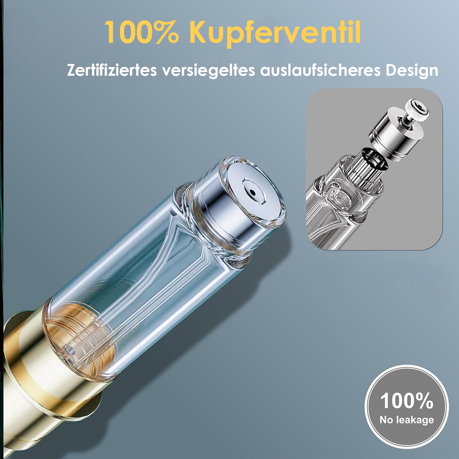 Travelofo 10ML Parfüm Abfüller, Parfümzerstäuber Nachfüllbar, Befülltechnik Ohne Trichter Leer Parfüm Zerstäuber Sprühflasche für Reise Handtasche Unterwegs (Gold & Schwarz)