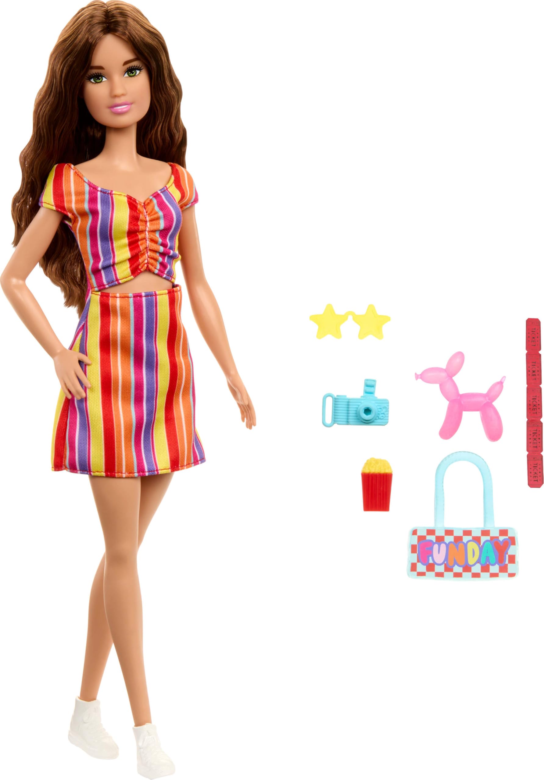 Barbie Day at The Fair Doll & Accessory Set with Camera, Balloon