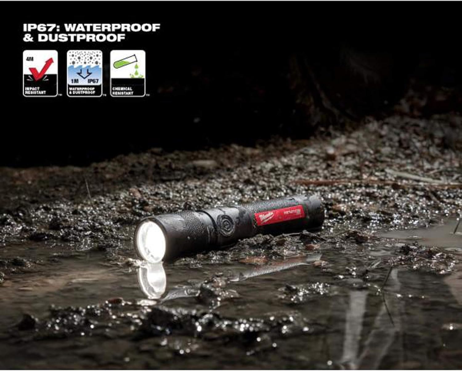 Milwaukee USB Rechargeable 1100 Lumen Twist Focusing Flashlight