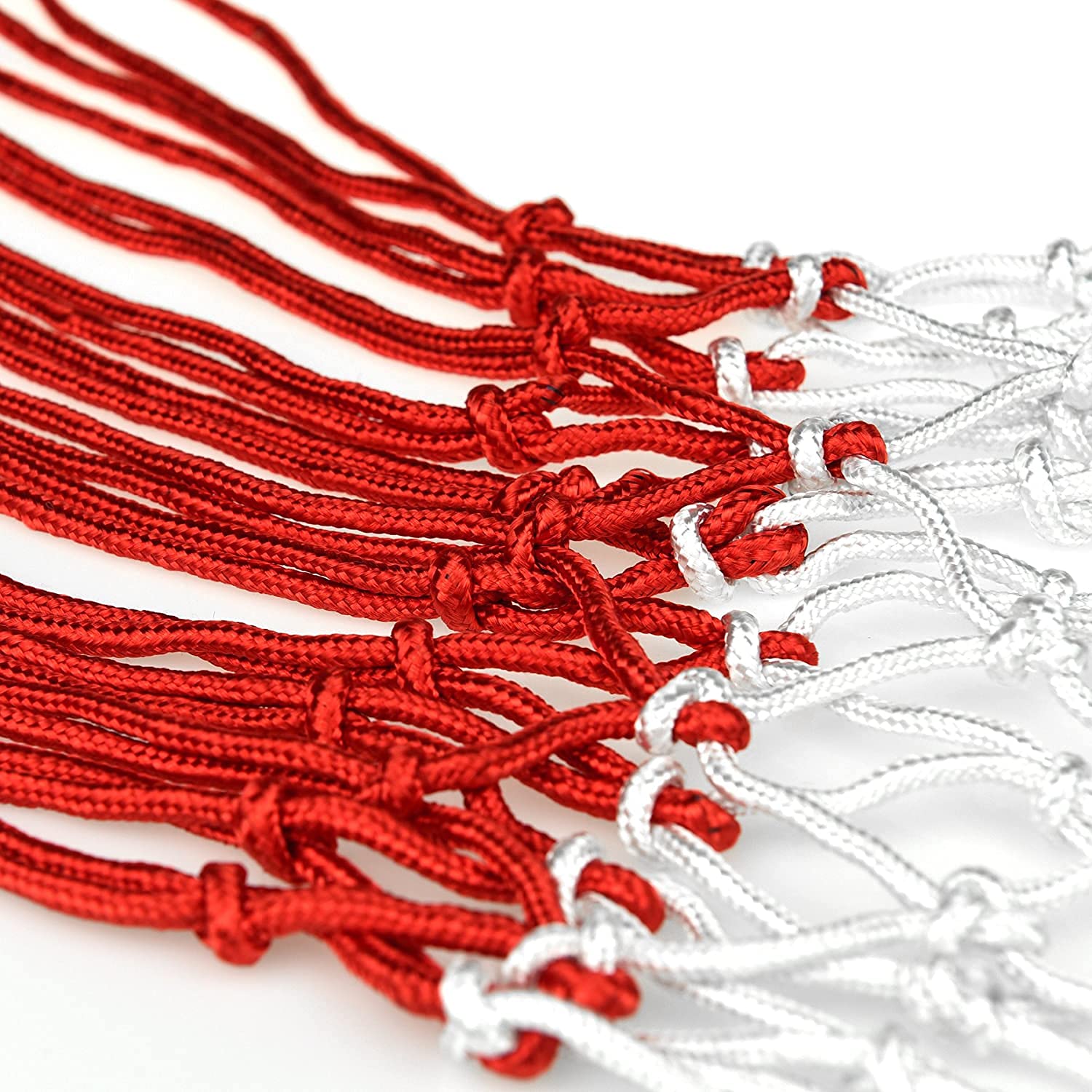 Set 2 Reti Da Basket In Nylon Professionali - 12 Fori, 50 Cm - Per Interno/Esterno, Colorate - Foto 10