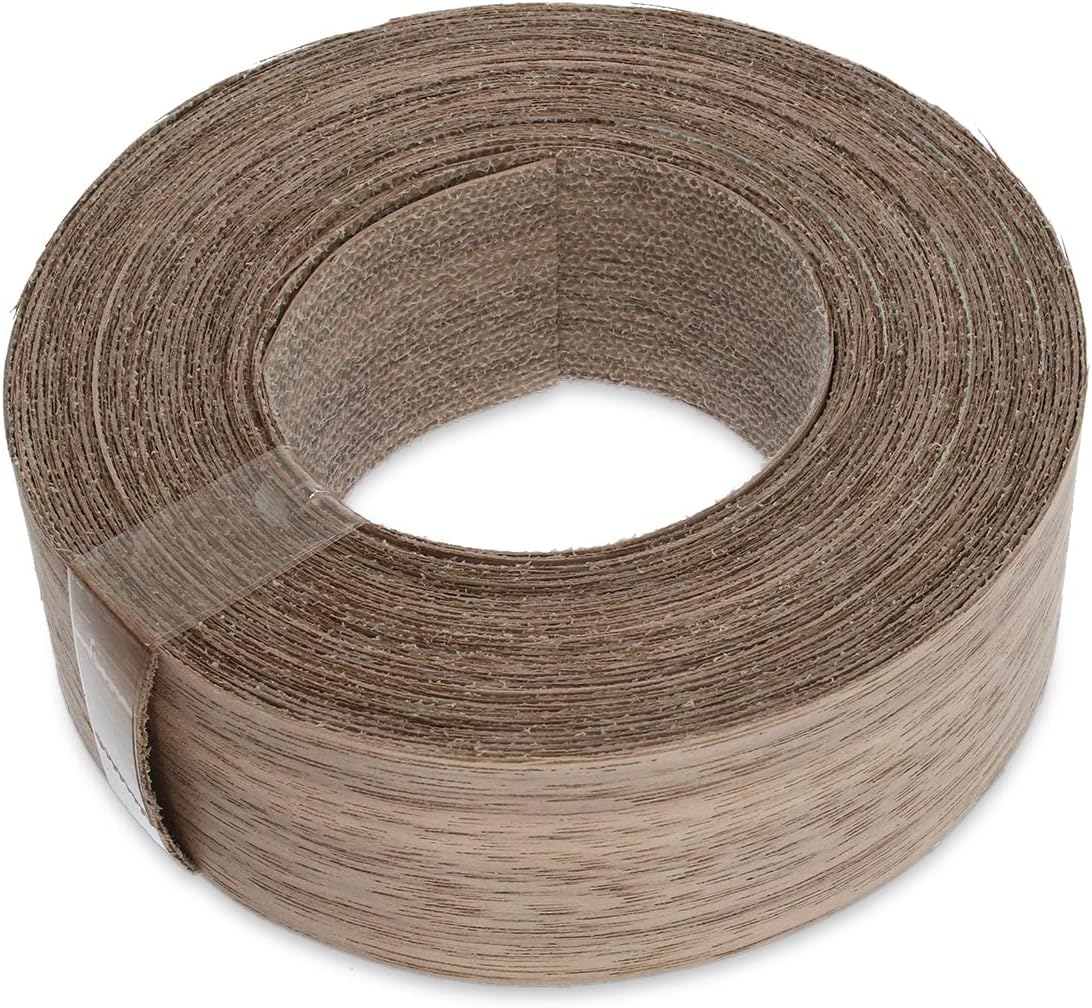 WoodPress® 30mm Real Walnut IronOn Edging 7.5m Roll PreGlued Wood