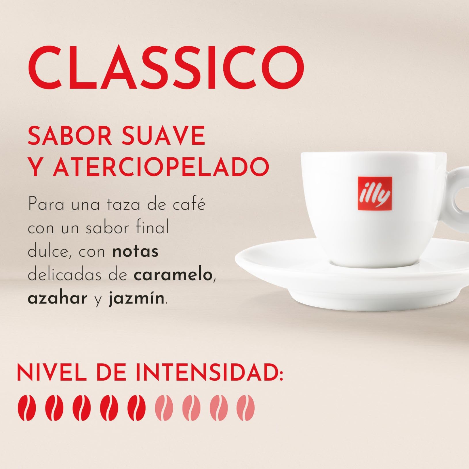 illy, Cápsulas de Café Iperespresso CLASSICO, 100% Arábica con Notas de Azahar y Jazmín, Sabor Suave y Sabor Final Dulce, 6 Paquetes de 18 Unidades (108 Cápsulas)