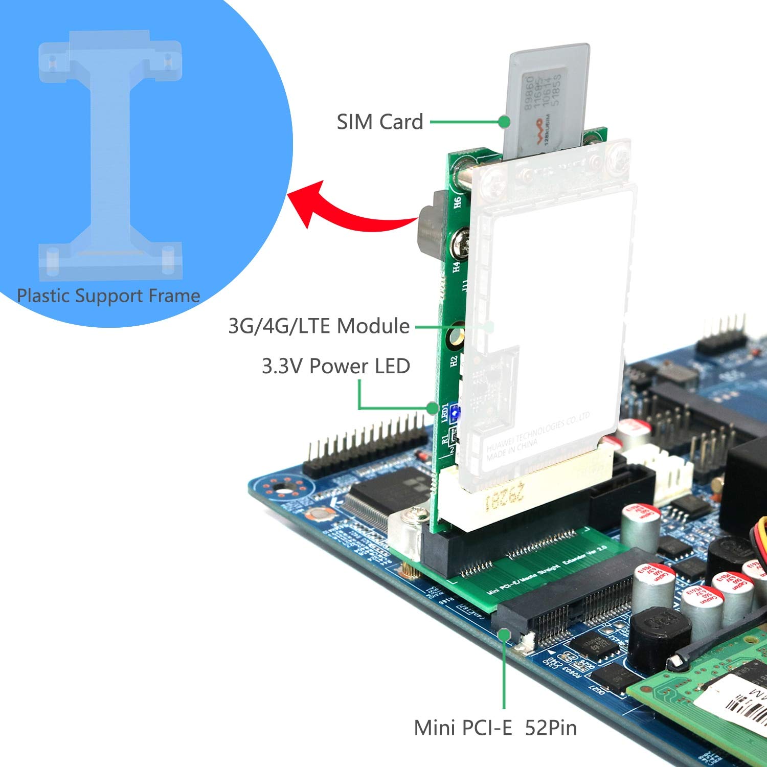 Windowsデスクトップ sim Amazon | JMT デスクトップノートパソコン用3G / 4G WWAN HSPA