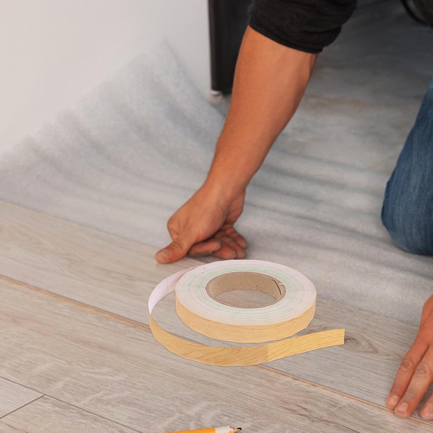 COHEALI Self Adhesive PVC Caulk Strip Tape for Wall and Tile Edges Roll