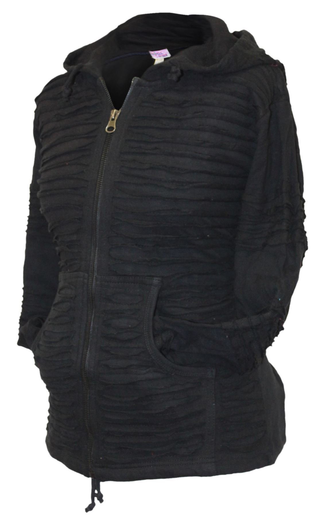 SHOPOHOLIC FASHION Kapuzenpullover mit Geschlitztem Rasiermesserschnitt für Damen