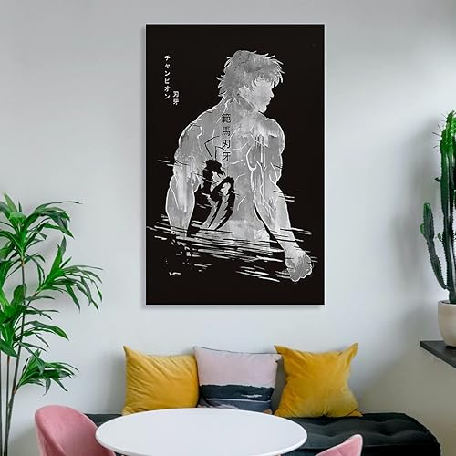 Miniatura 6 de Póster de anime Baki The Grappler Anime Baki The Grappler para habitación de niños, impresiones artísticas en lienzo para decoración de pared,