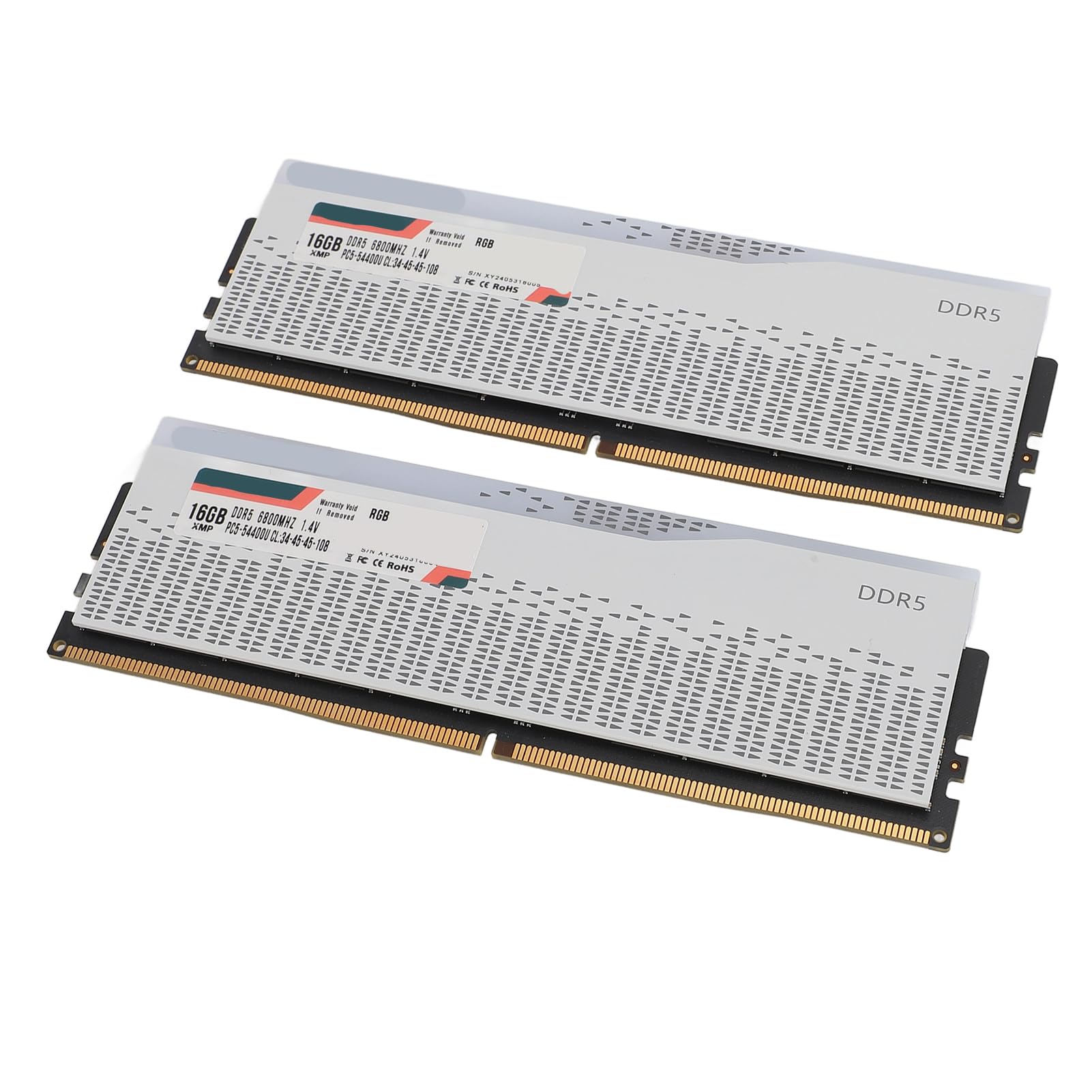 Generic Zestaw Pamięci RAM DDR5 32 GB (2x16 GB) 6800 MHz PC5-54400U CL34-45-45-108 RGB dla Zaawansowanych Użytkowników Komputerów Stacjonarnych