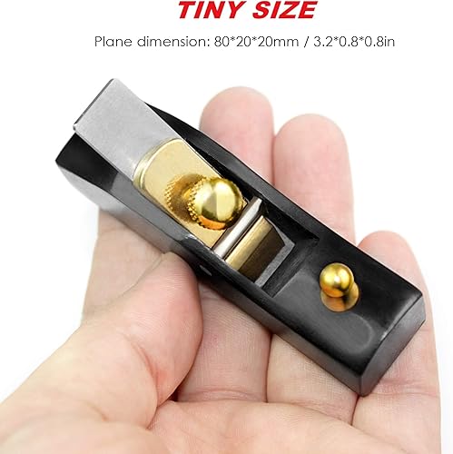 Miniatura 7 de YOGEON Mini cepilladora de madera cepilladora de mano pequeña avión de mano de bloque avión de madera para pulgar herramienta de mano para