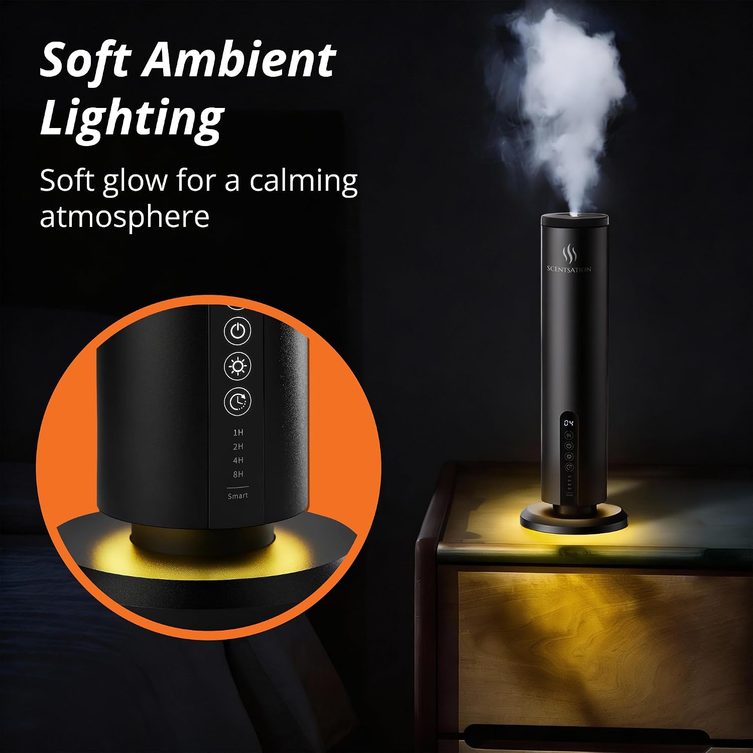 Diffuser Tower Wireless - Essential Oil Fragrance - 1500 SqFt Wide Coverage – Cordless Rechargeable Waterless Aromatherapy, 8-Day Battery, Aluminum Body, Idead Home Office Spa Hotel Bedroom image 4