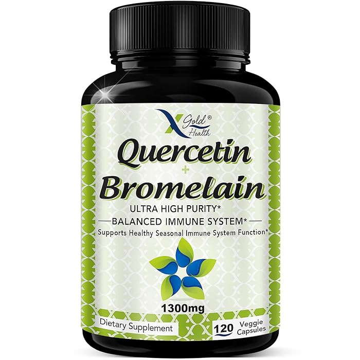 Buy Quercetin 1000mg + Bromelain 300mg per Serving Quercetin with