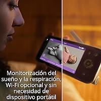 Vista 3 de Philips Avent Monitor de bebé conectado de alta calidad, monitor inteligente para bebés con aplicación, cámara de 1080p, seguimiento de movimiento