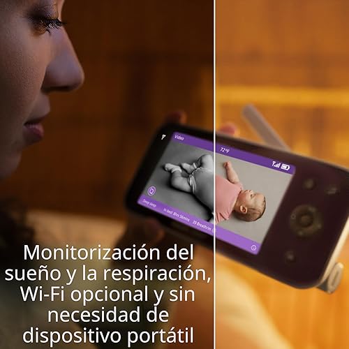 Miniatura 3 de Philips Avent Monitor de bebé conectado de alta calidad, monitor inteligente para bebés con aplicación, cámara de 1080p, seguimiento de movimiento