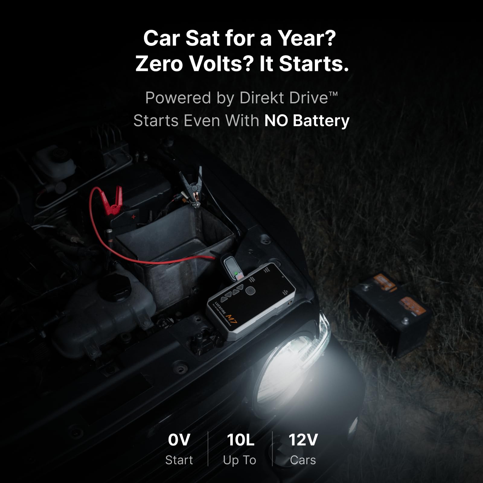 M7 All-in-One Car Battery Jump Starter with Air Compressor, 12V Portable Jump Box for up to 8.5L Gasoline and 6.5L Diesel Engines, 150PSI Digital Tire Inflator, 60Wh Power Bank, Flashlight