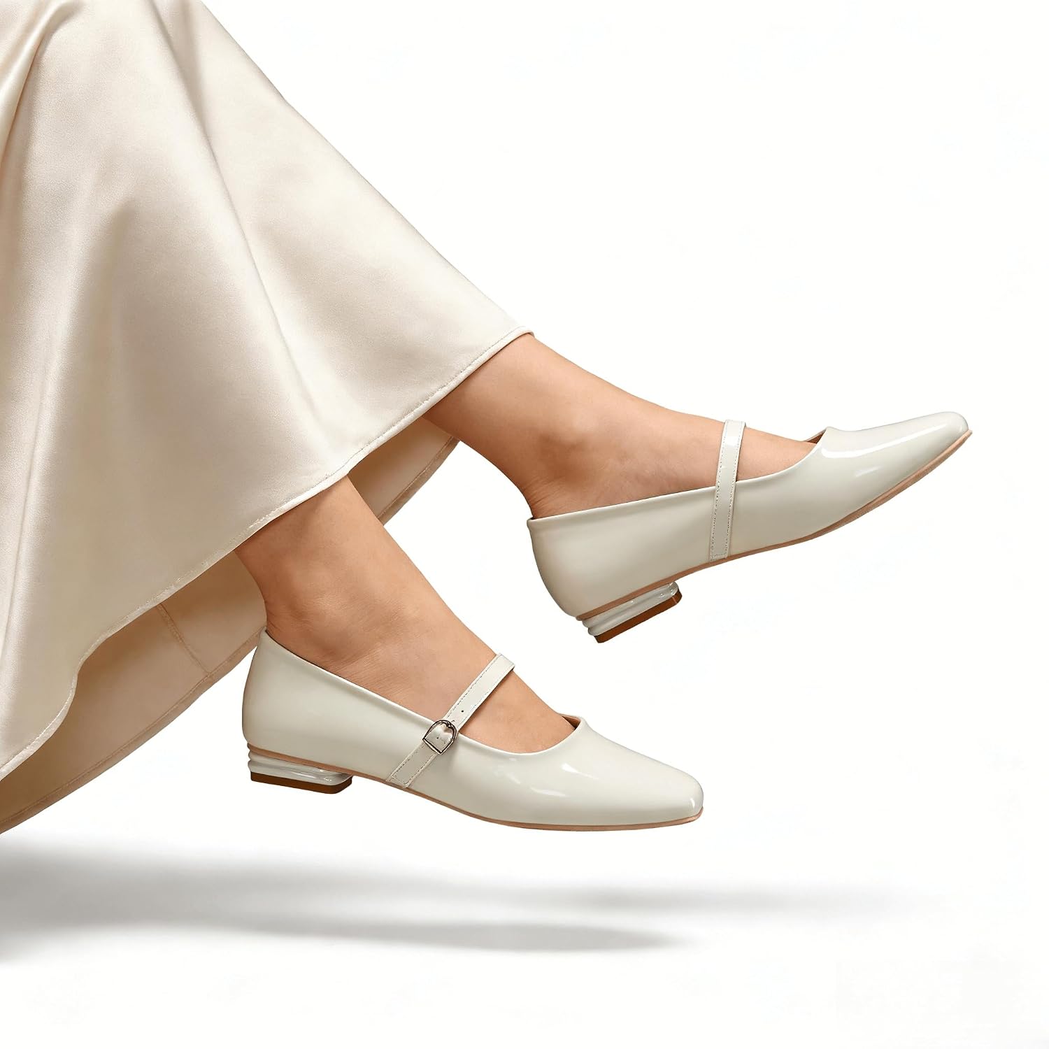 Women's Mary Jane Flats Closed Round Toe Ballet Flat Dressy Comfortable Slip on Shoes image 2