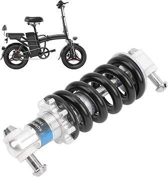 Bicycle Shock Struts Coil Spring Shocks Absorber Suspension Damper 150mm 1500lbs Adjustable Damping Bike Accessory for Mountain Bikes, Electric Bikes, Mini Motorcycle
