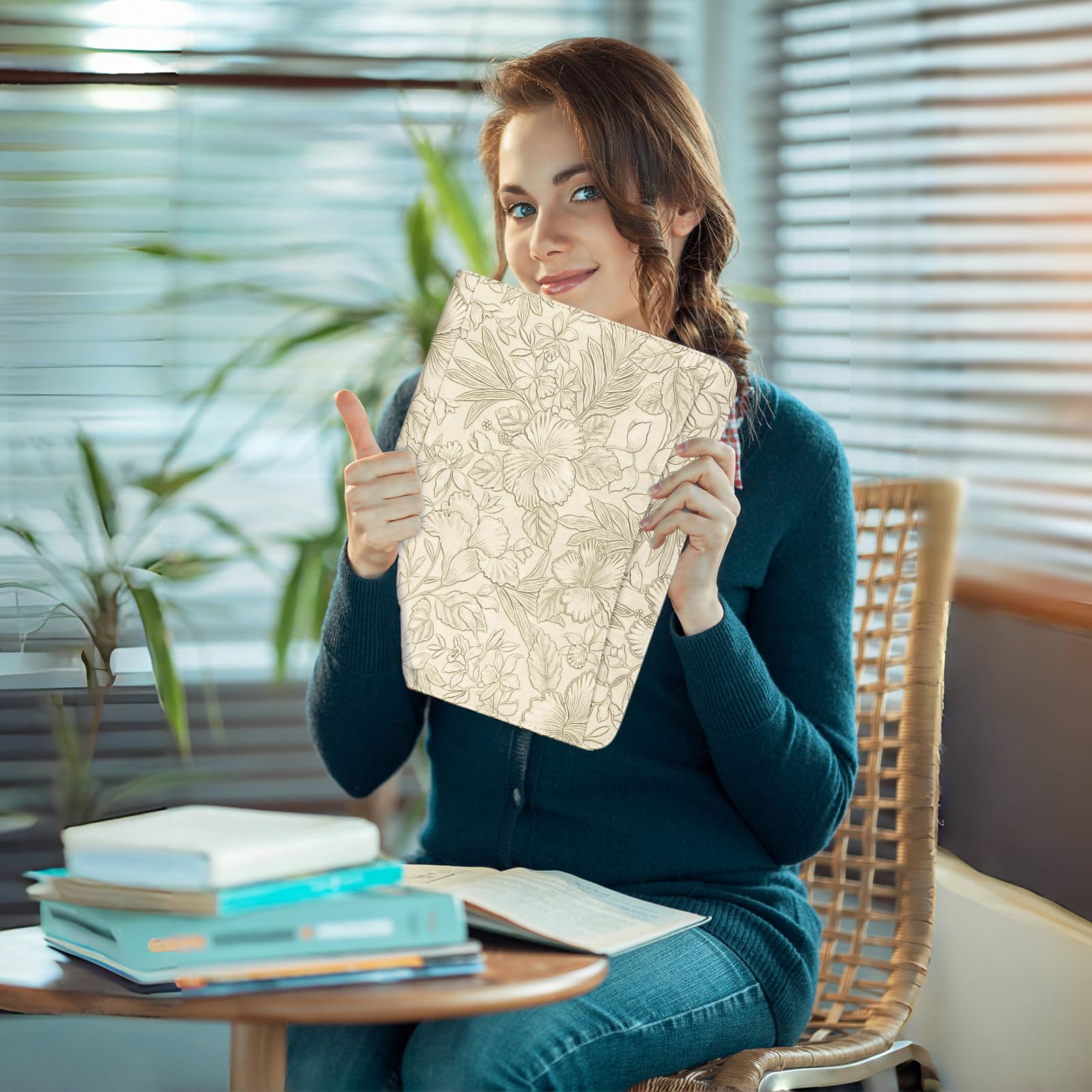 Leathario Cartella Portadocumenti A4 con 10 Fogli Trasparenti, 3 Blocchi per Scrivere, Raccoglitore ad Anelli, Faldoni con Zip