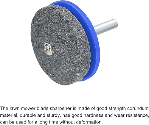 Miniatura 3 de uxcell Afilador de cuchillas para cortacésped, cortador de corindón universal, rueda de piedra para cortacésped, taladro eléctrico, taladro manual,
