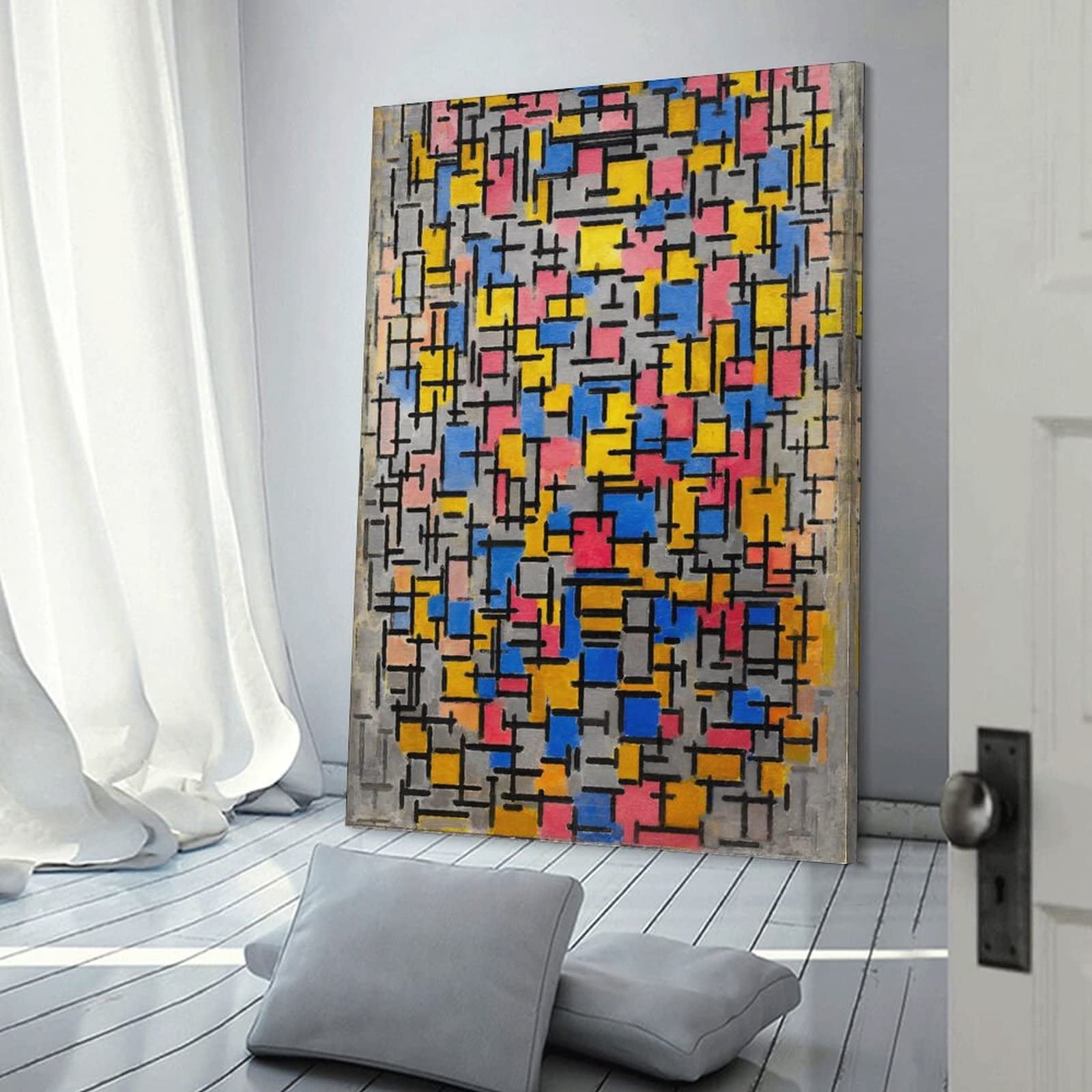 Amazon.co.jp: Piet Mondrianピート・モンドリアン絵画作品『コン