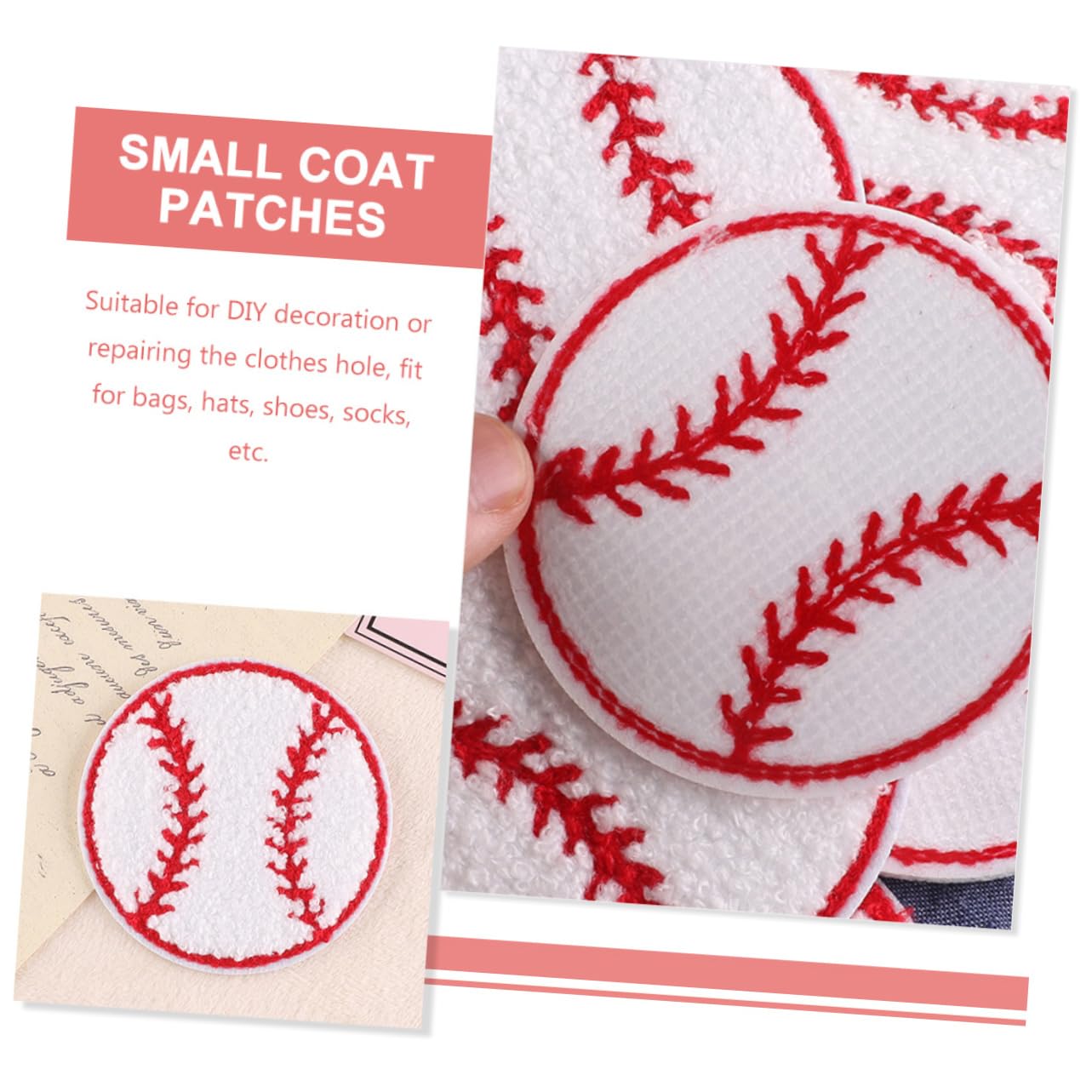 TEHAUX 40pezzi Toppe Decorative Termoadesive Per Abbigliamento Patches Resistente Per Cappelli Zaini e Per Decorazioni e Riparazioni Di Tessuti