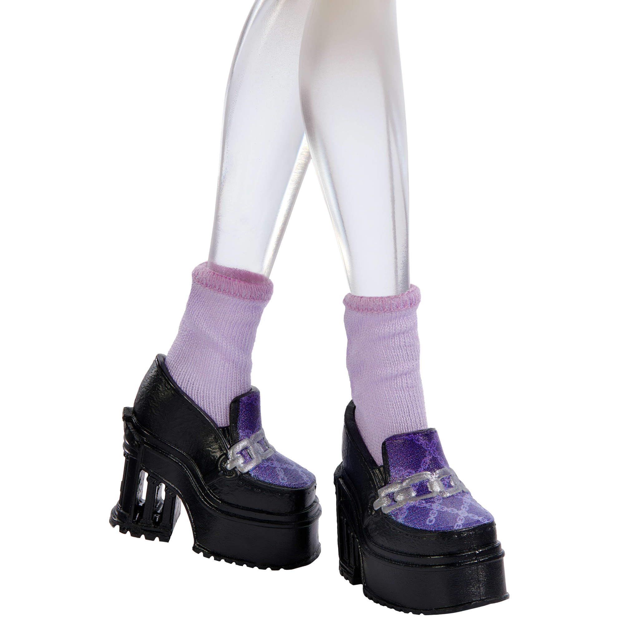 Monster High Self-Scare Secrets - Spectra Vondergeist, set con bambola e accessori tra cui 13 sorprese a tema come set per manicure e giradischi inclusi, 4+ anni, JHK46