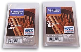 Better Homes and Gardens Holiday Themed Scented Wax Cubes Bundle - Spicy Cinnamon Stick
