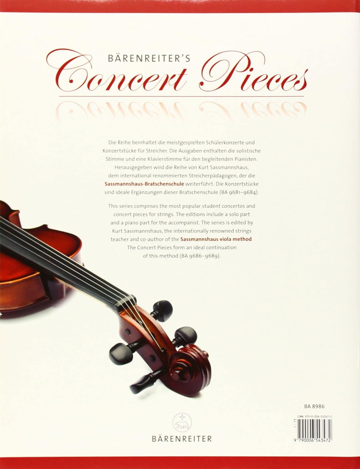 Schülerkonzert in D-Dur op. 22: Arrangiert für Viola. Bratschenstimme mit beigelegtem Klavierauszug      Perfect Paperback – April 1, 2013