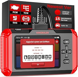 KINGBOLEN S Obd2 Code Reader For 4 System Diagnostics (4 system + 15 resets)