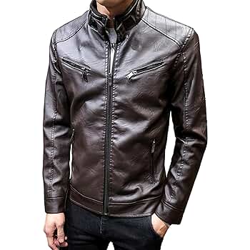 Male Lambskin Vintage Leathers Jacket Retro Moto Distressed