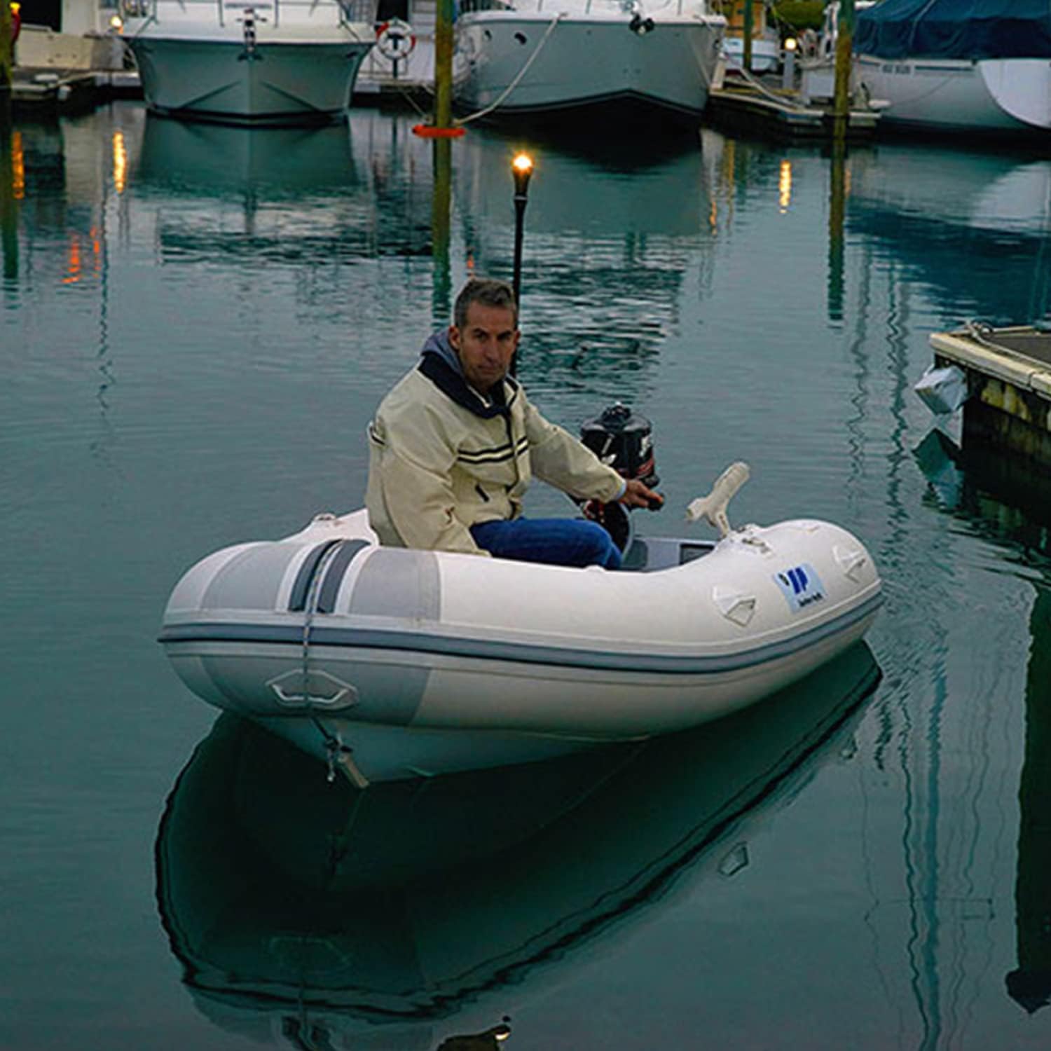 RAILBLAZA Boat Navigation Dinghy Visibility Light Kit for Bow and Stern, Battery Powered, Meets USCG Standards