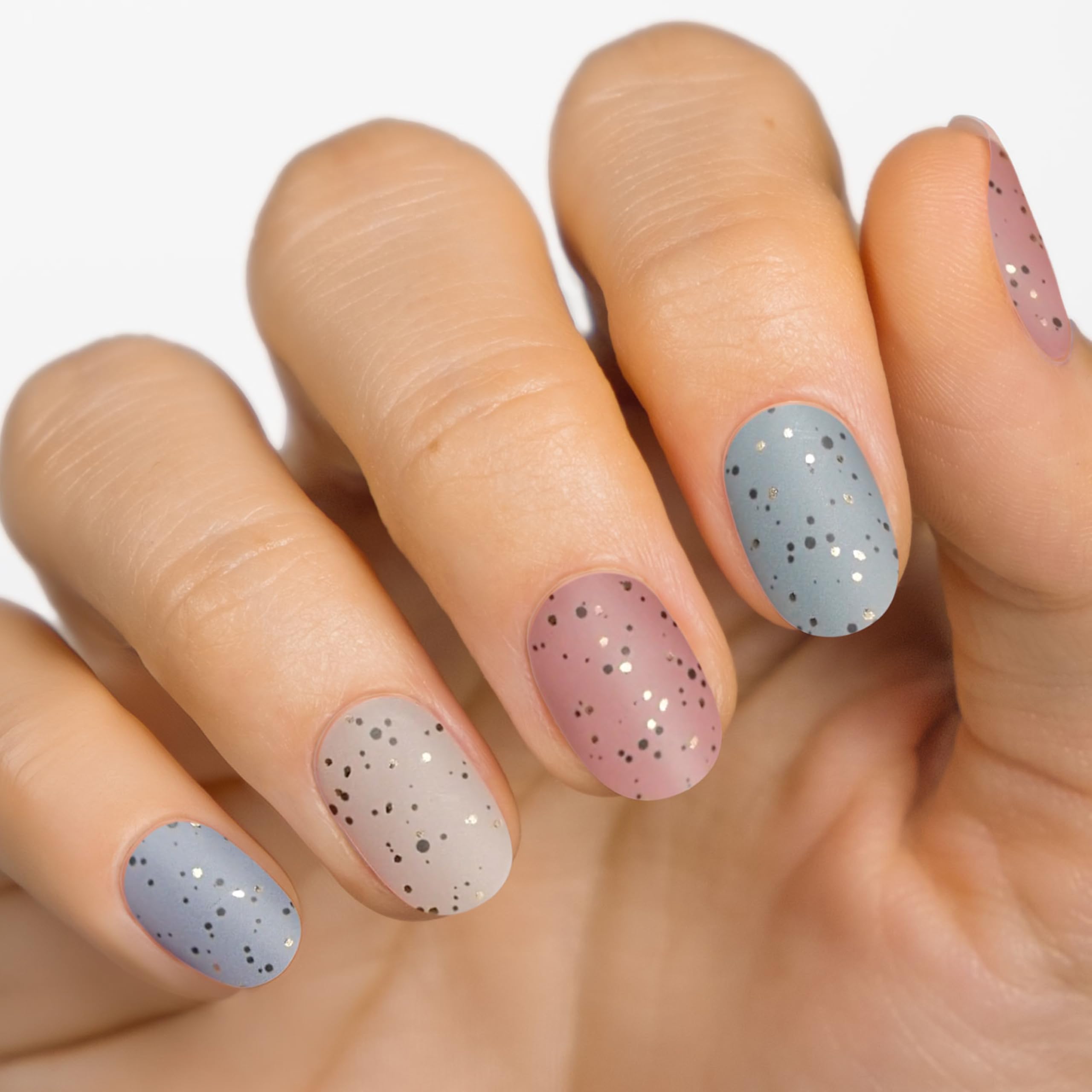 MOYOU LONDON Semi Cured Gel Nail Strips - 20 Pcs. Nail Wraps for Salon-Quality Manicure - Works with Any UV Nail Lamp - Easy to Apply, Trim, & Remove Gel Nail Stickers - Image 2