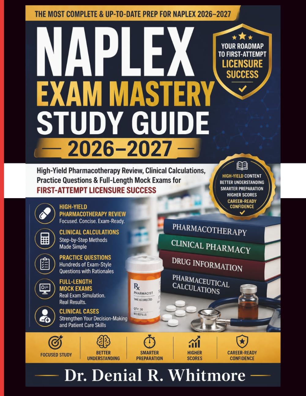 NAPLEX Exam Mastery Study Guide 2026–2027: High-Yield Pharmacotherapy Review, Clinical Calculations, Practice Questions & Full-Length Mock Exams for First-Attempt Licensure Success