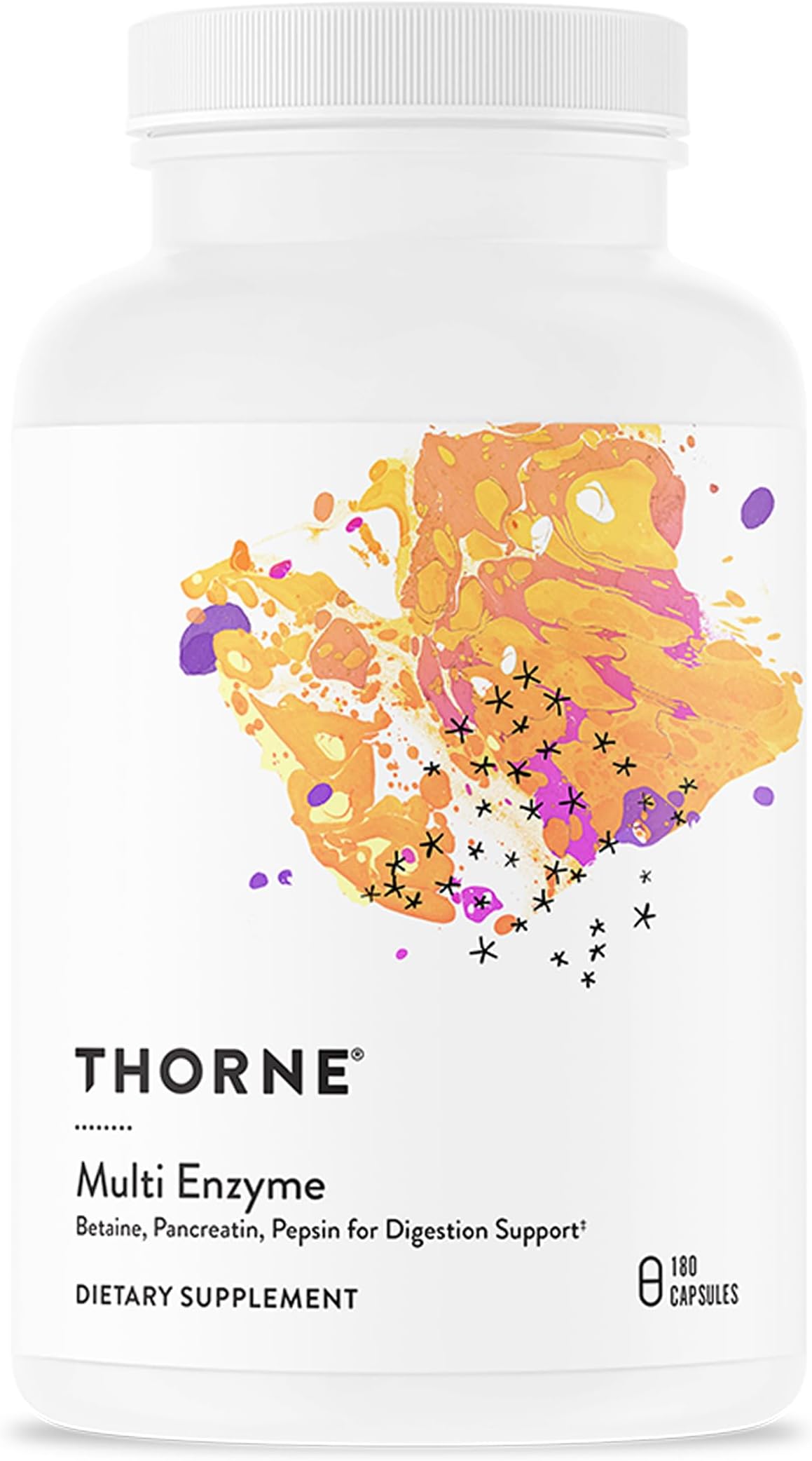 Multi Enzyme (Formerly B.P.P.) - Betaine, Pepsin, Pancreatin - Comprehensive Blend of Digestive Enzymes to Support Normal Digestion* - Dairy-Free - 180 Capsules - 90 Servings