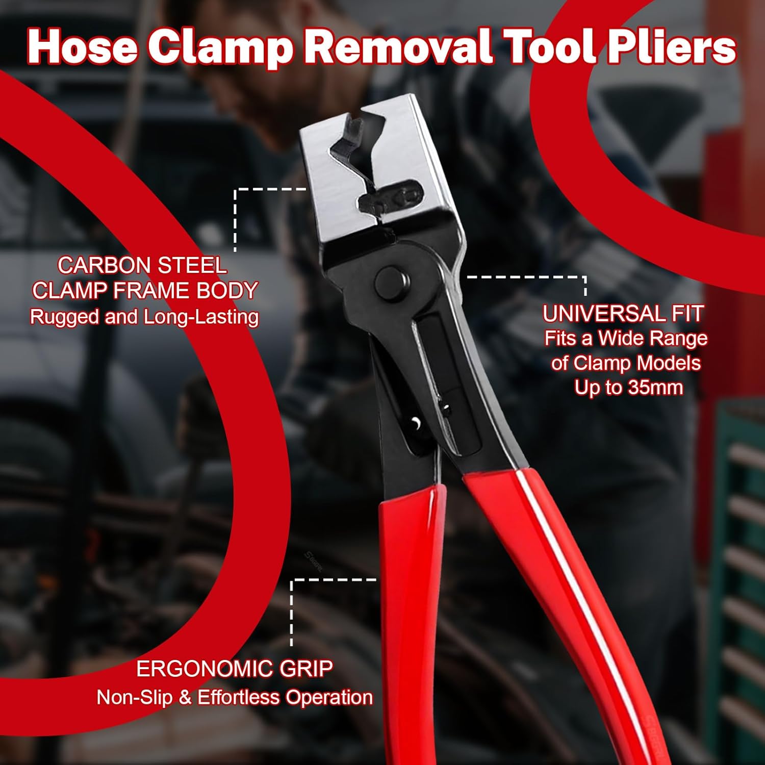 5 Pcs Electrical Disconnect Pliers and Cars Terminal Pin Removal Tool Kit, 37960/37980/13120/ Collar Hose Clamp Pliers Set for Automotive Electric Wire Plug Separatorl