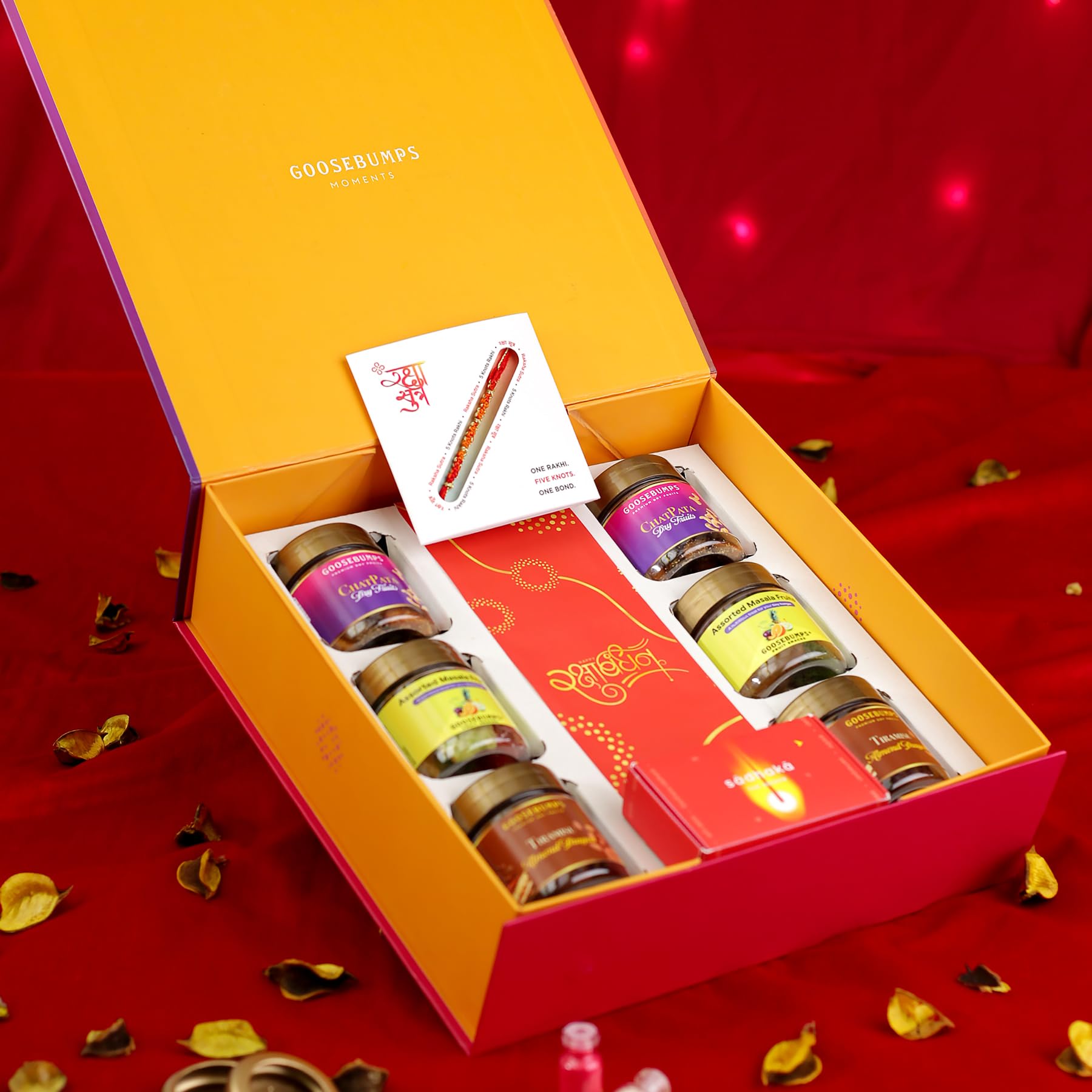 goosebumps raksha bandhan aadha tera aadha mera (आधा तेरा आधा मेरा) carnival gift box for brother or sister | fond moments of sibling squabbles | rakhi hamper