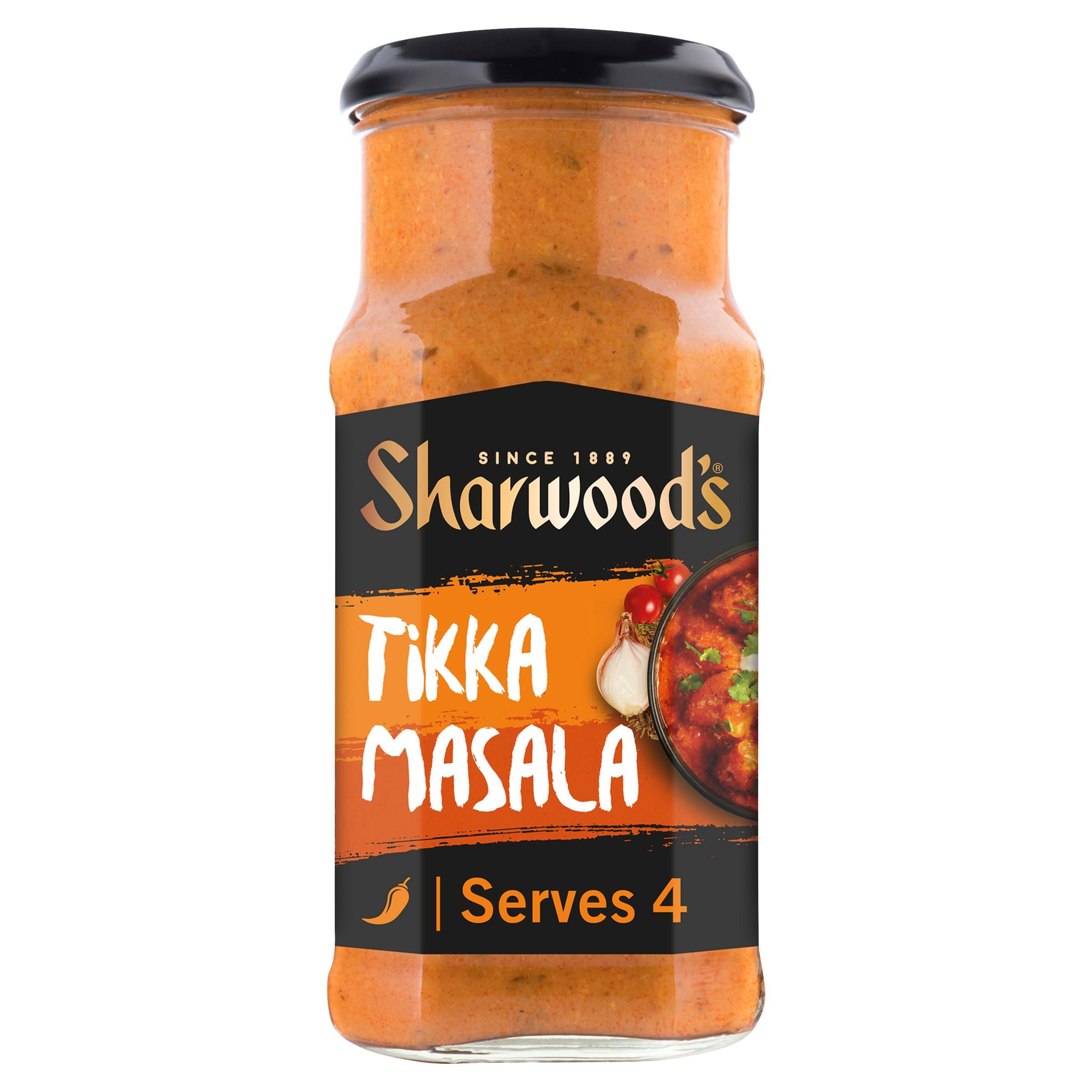 Sharwood's Spicy Tikka Masala Curry Cooking Sauce, 420 g Jar (Pack of 1)